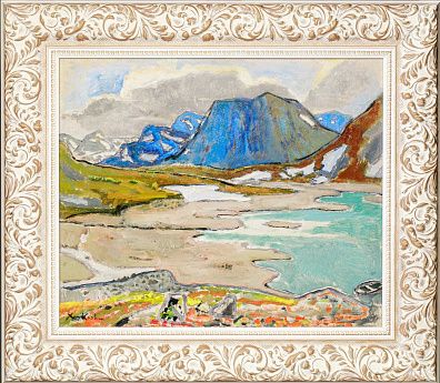 Крон Христиан Корнелиус (Ксан Крон) (Christian Cornelius Krohn) (Xan Krohn) (1882-1959).Фьорд весной. 1930-е.