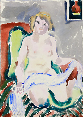 Маврина Татьяна Алексеевна (1900-1996). Обнаженная. 1940.