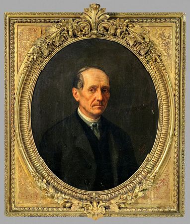Грибков Сергей Иванович (1822-1893). Мужской портрет. 1874.
