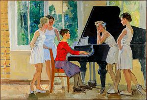 Бороздин Олег Александрович (1929-2016). Балерины. Эскиз. Начало 1960-х.